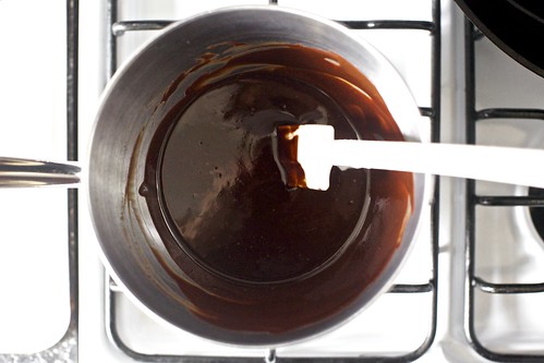 melting the chocolate and butter