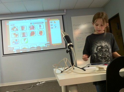 Rachel teaches at iPad Media Camp