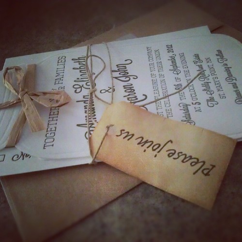 Amanda + Aaron's Wedding Invites by makerofrad