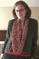 Floral Top to Scarf Refashion - After