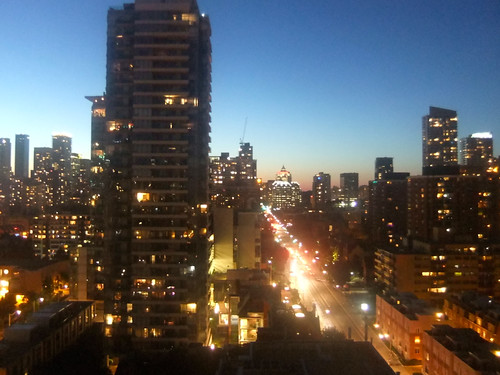 Sicht aus unserem Hotelzimmer in Toronto