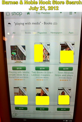 Barnes & Noble Nook Store Search - July 21, 2012