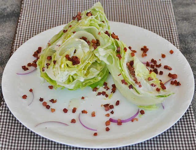 Iceberg Wedge with Pancetta and Buttermilk Dressing