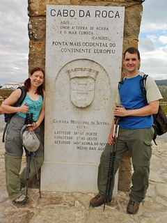 Clare and Dennis at Cabo Da Roca