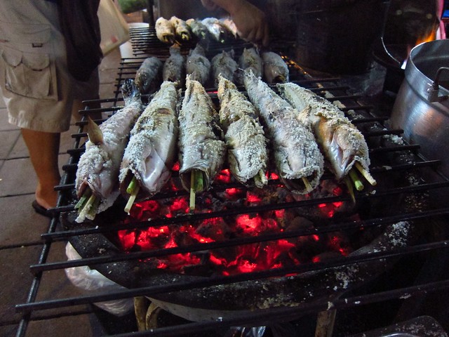 Salted and Grilled Whole Fish