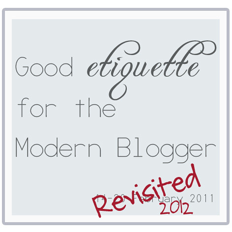 blog etiquette revisited