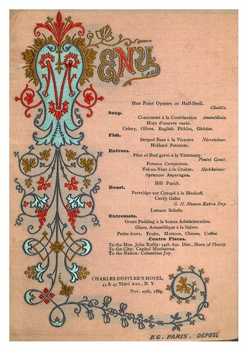 023-DINNER FOR HON. JOHN REILLY -CHARLES DUPPLER'S HOTEL,NEW YORK-1889-NYPL
