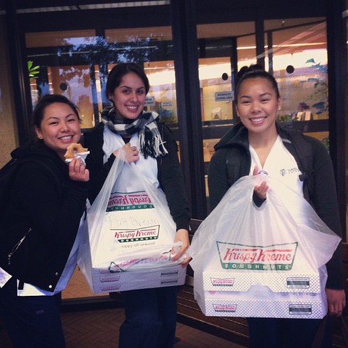 6 dozen boxes of Krispy Kreme for our nurses