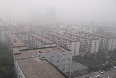 鄭州市的天空，施月英攝