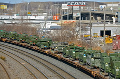 Military equipment on CN 705