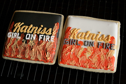 Hunger Games "Katniss, Girl on Fire" Cookies.