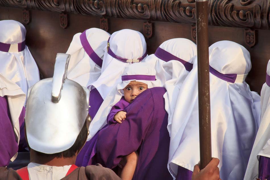 Photo of the Week: Baby Penitent at Semana Santa, Antigua