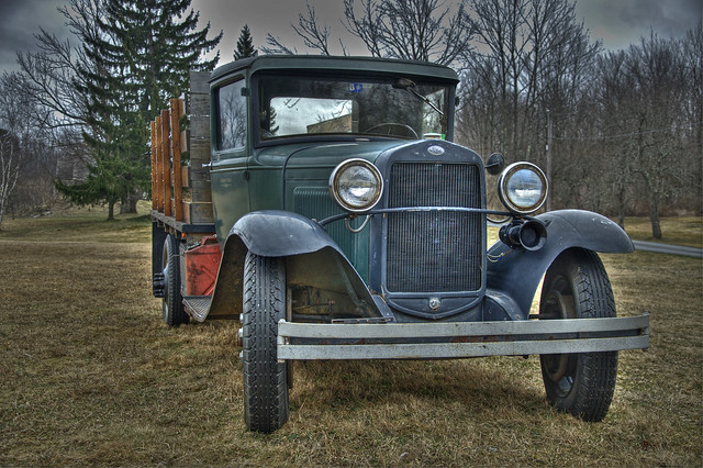 Ford Classic 1940 vintage Ford processed in HDR with Photomatix