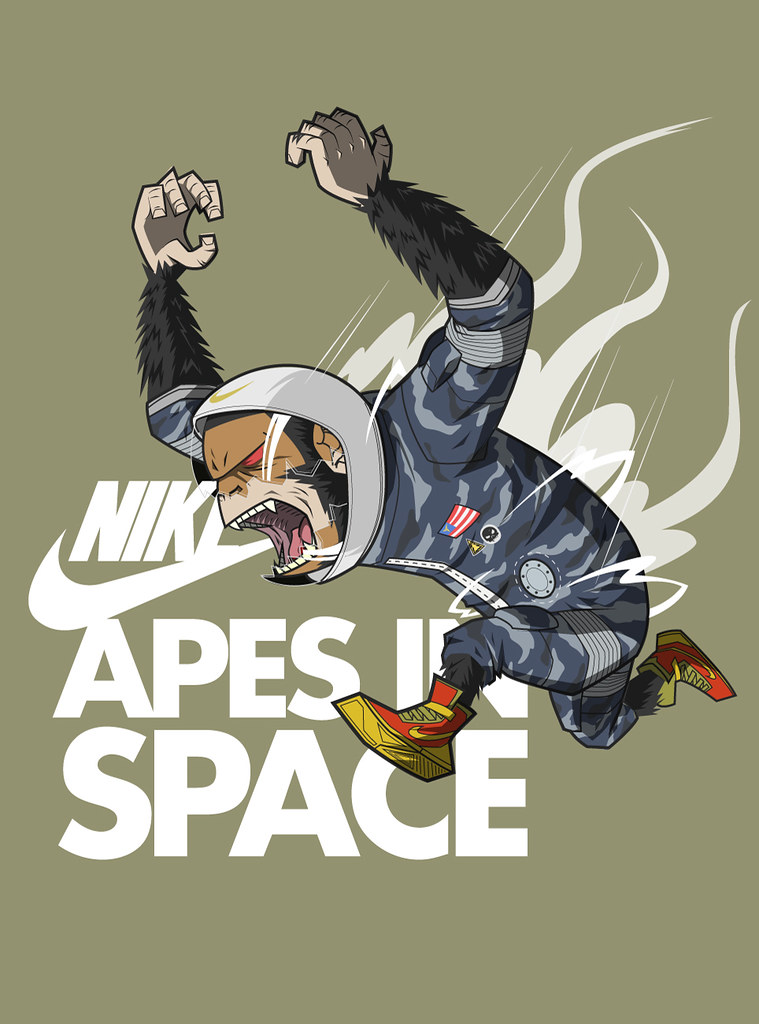 Ape in spacesuite