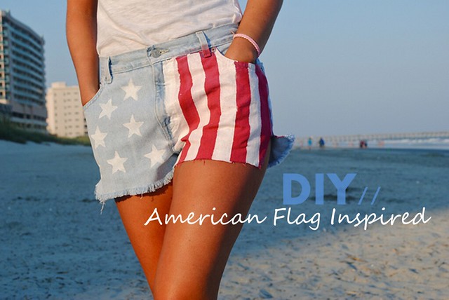 american flag shorts tutorial
