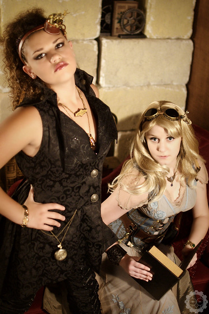 Meagan and Vea Steampunk