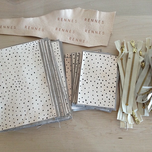 Working on new dot pouches, and wallets too!