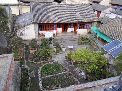 courtyard of house in Dali Yunnan China
