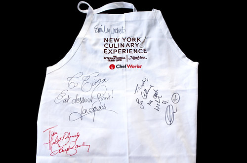 My autographed apron from Day 1 at the New York Culinary Experience