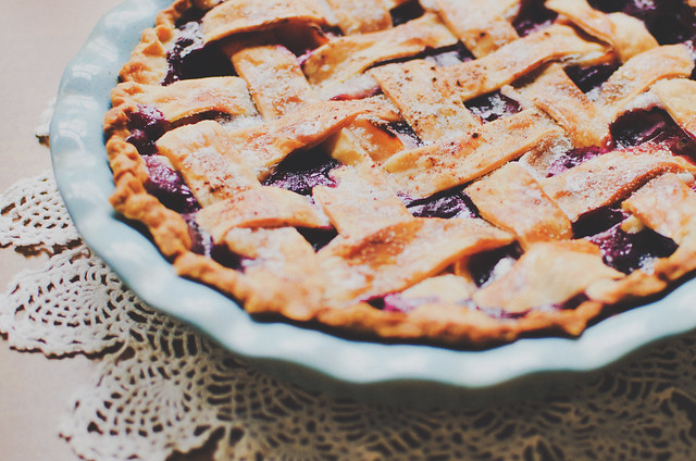 blueberry peach pie