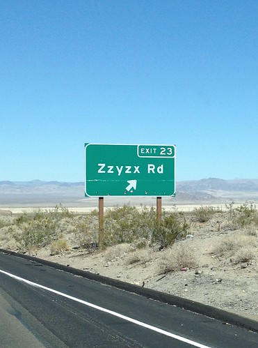子音字だけの地名「Zzyzx」
