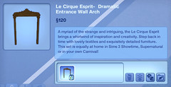 Le Cirque Esprit- Dramatic Entrance Wall Arch