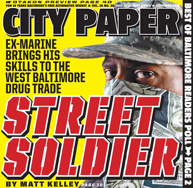 City Paper Cover "Street Soldier" feature story