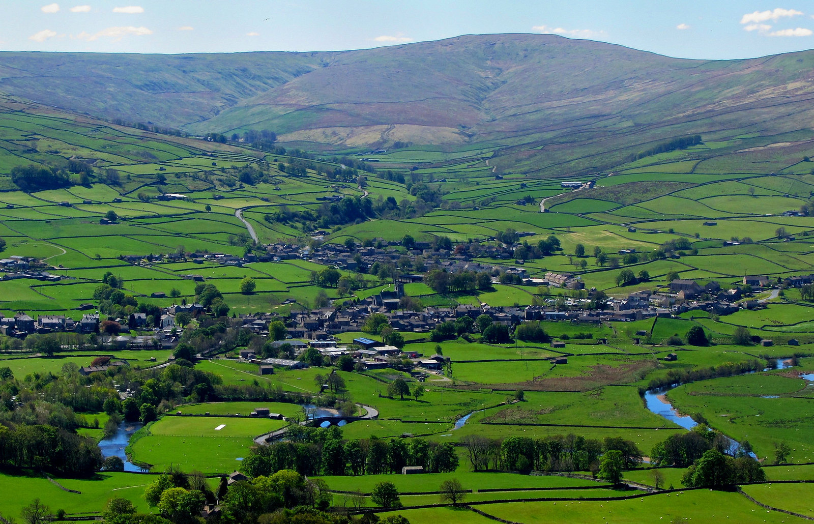 The market town of Hawes at the head of Wensleydale. Credit Peer Lawther