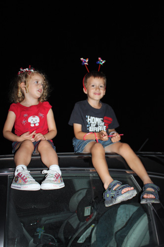 Kids-on-top-of-car