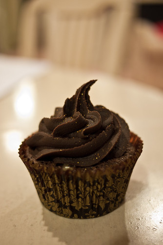 Chocolate salted caramel cupcake