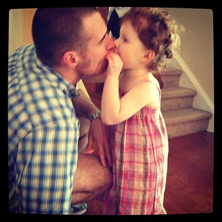 Kisses for daddy.