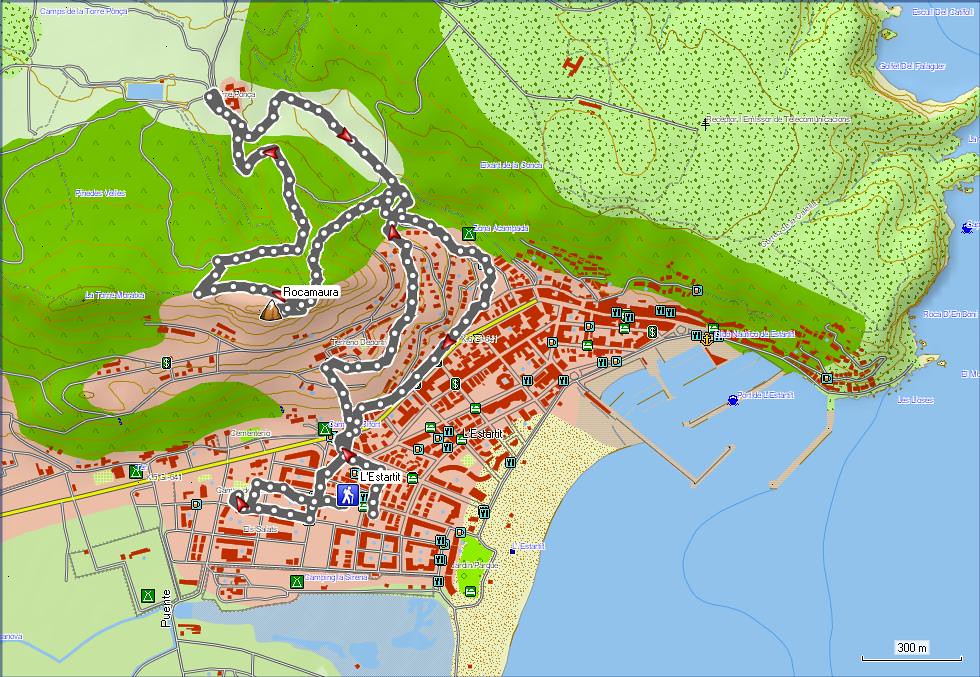 Mapa 2012_06_13 Rocamaura desde L'Estartit