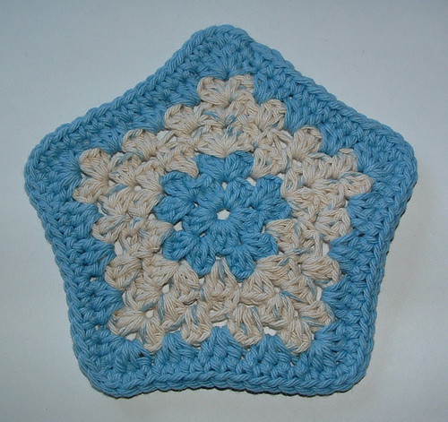 Crocheted Star Facecloth Pattern