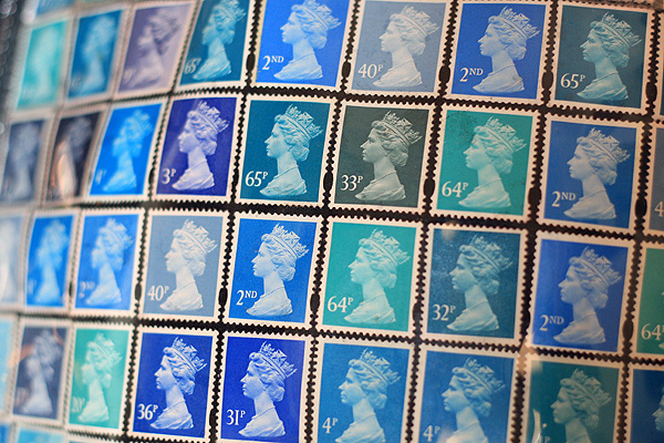 British Stamps Bag