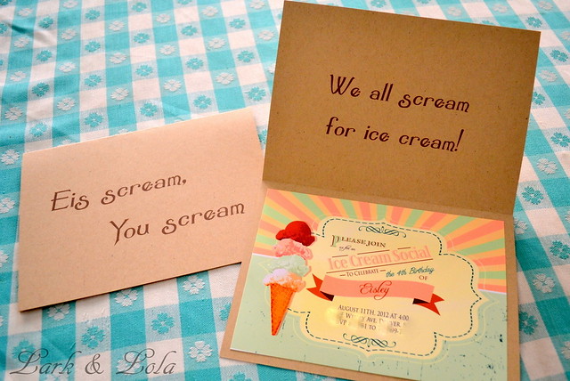 Eis Cream You Scream invite