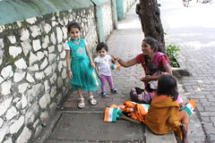The Flag Sellers Meet My Grandchildren on 15 August 2012 Our Independence Day by firoze shakir photographerno1