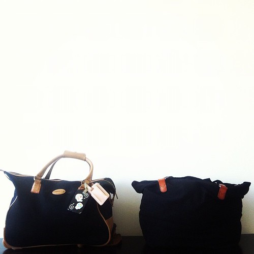 My freakin' travel essentials: these bags are way huger in reality.