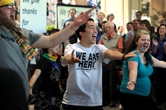 Flash mob, Mosaic, Reconciling Ministries Network, 2012GC, 2012 United Methodist General Conference