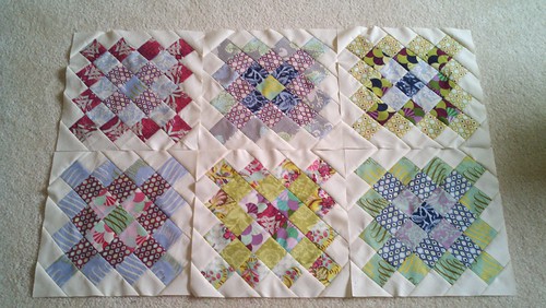 Six completed great granny blocks! by ModernMaterialGirl