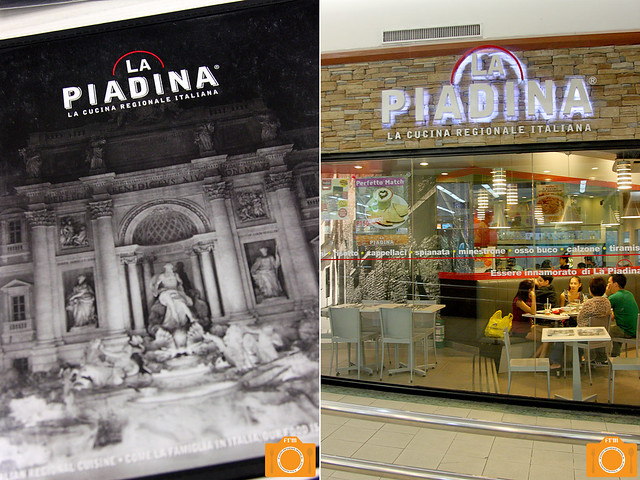 La Piadina menu and interiors