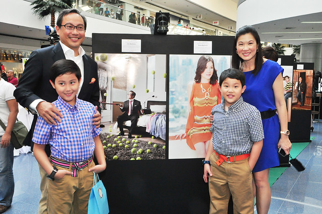Felix and Reggie Barrientos with sons Diego and Andro