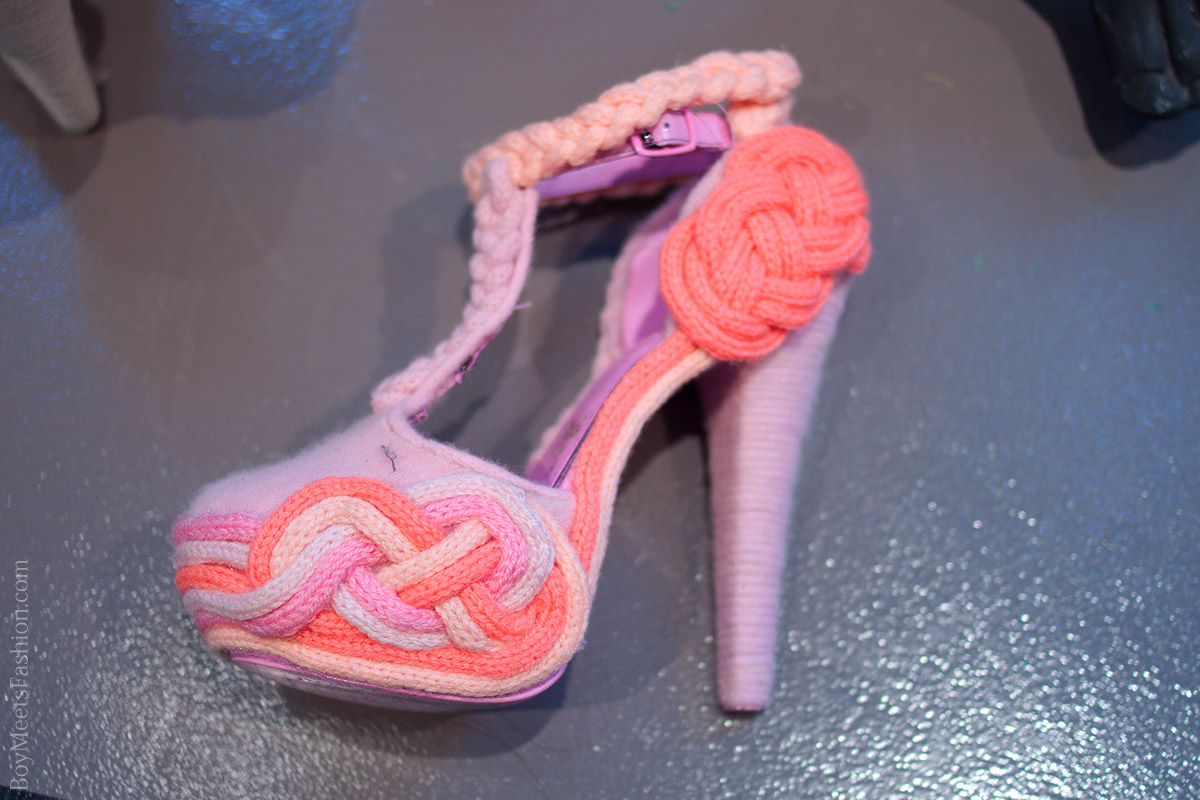 Knitted high heels by Fred Butler & Rosy Nicholas