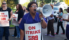Nurses picketed HealthBridge over unfair labor practices