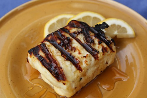 Grilled Halloumi with Lemon and Honey