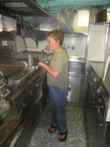 Robert, in the Kitchen of the USS Cavalla