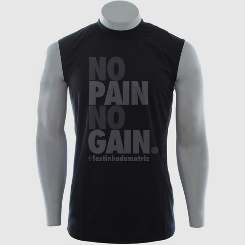 Camiseta - No pain No Gain by chambe.com.br