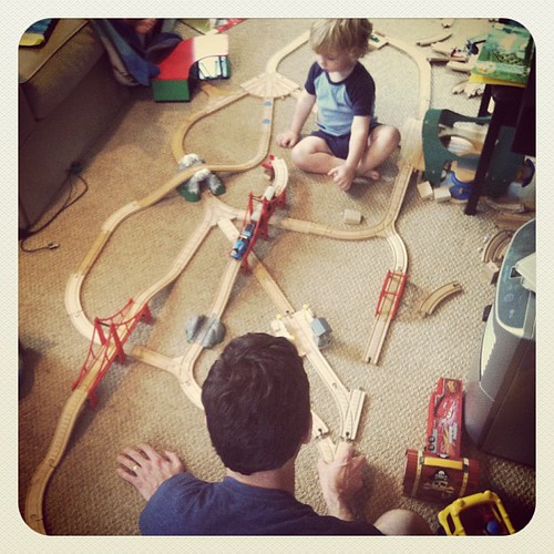 Trains with Daddy...