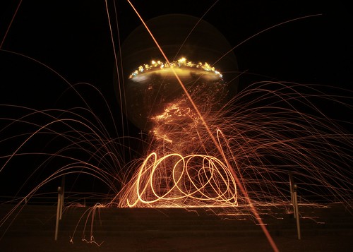 Mirrorball bonfire by Craig Ward Photography