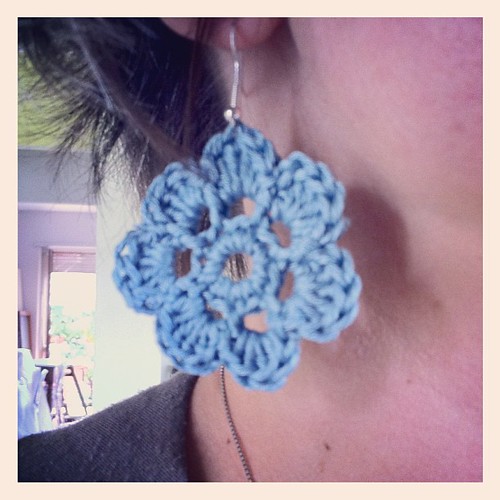 Time for crocheted earings for summer:) il momento degli orecchini all'uncinetto per l'estate:)