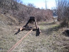 Abandoned CP switchback track near Adirondack Sub